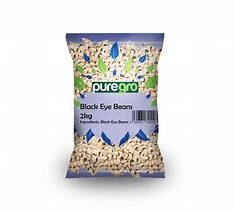 PUREGRO BLACK EYED BEANS 2KG