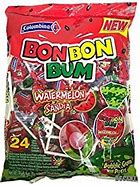 COLOMBINA BON BON BUM WATERMELON LOLLIPOPS